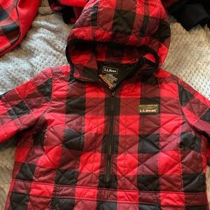 LLBean Buffalo Check pullover jacket